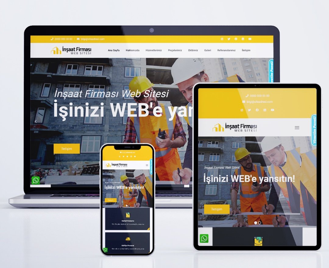 İzSoft - Firma Web Sitesi - İnşaat Firması Web Sitesi 081