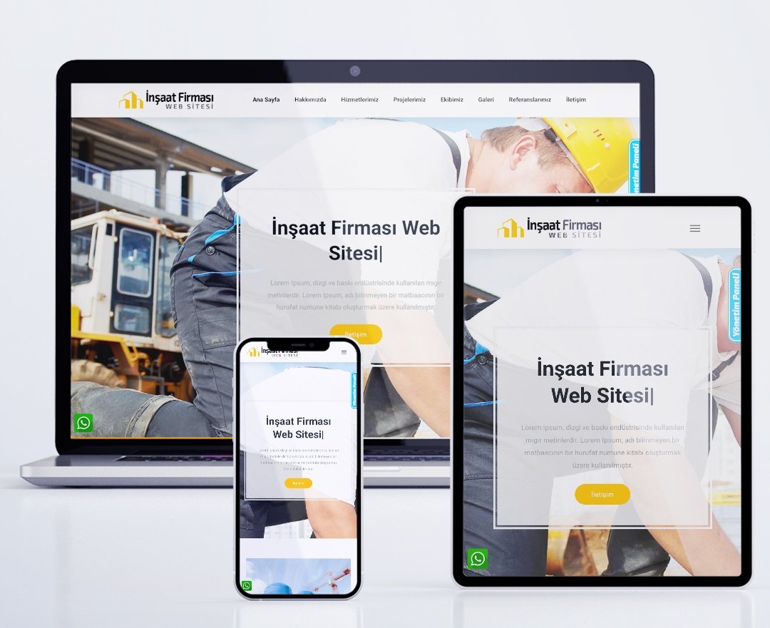 İzSoft - Firma Web Sitesi - İnşaat Firması Web Sitesi 083